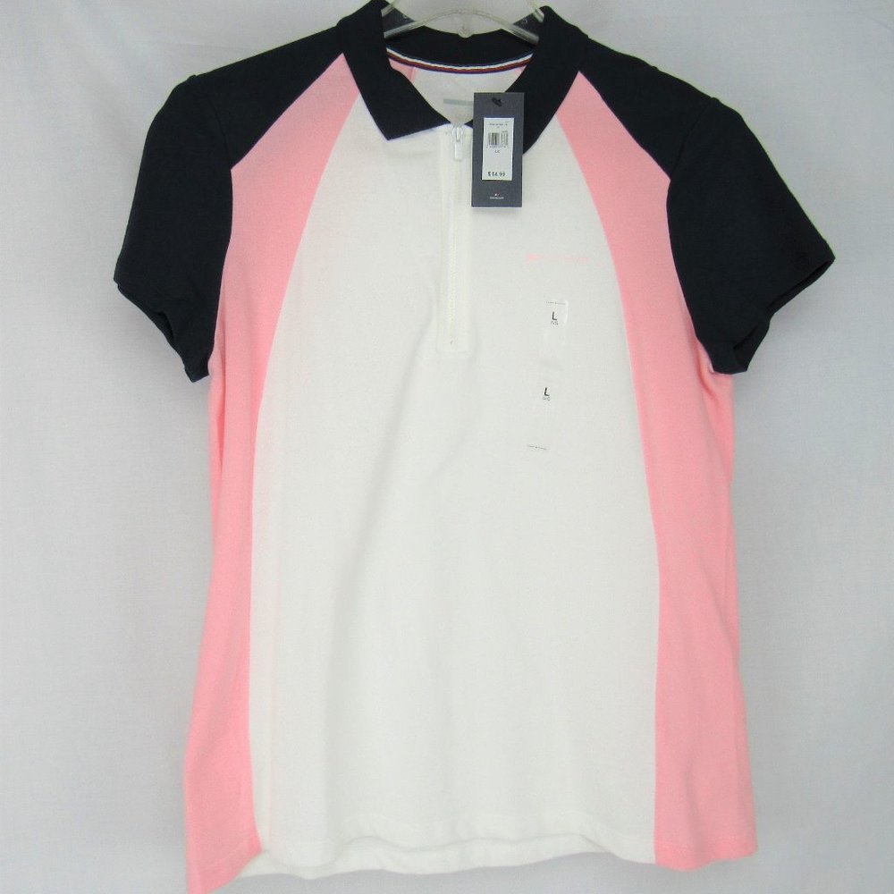 Tommy Hilfiger Sport Polo Quarter Zip Size Large